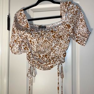 SHEIN printed crop top